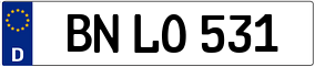 Trailer License Plate